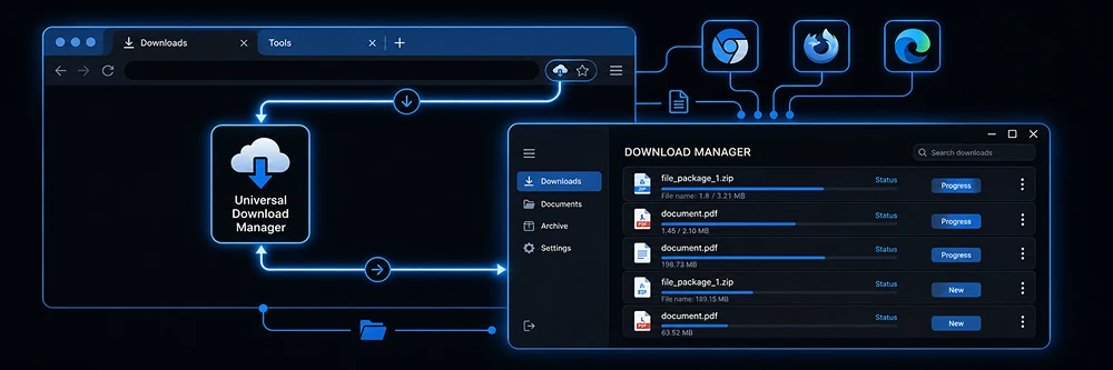 Xtreme Download Manager xdm browser extension — chrome, firefox, edge